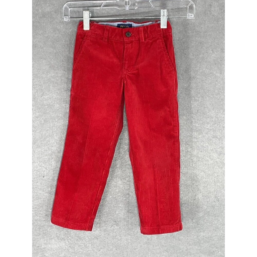 Polo by Ralph Lauren Red Corduroy Kids Pants